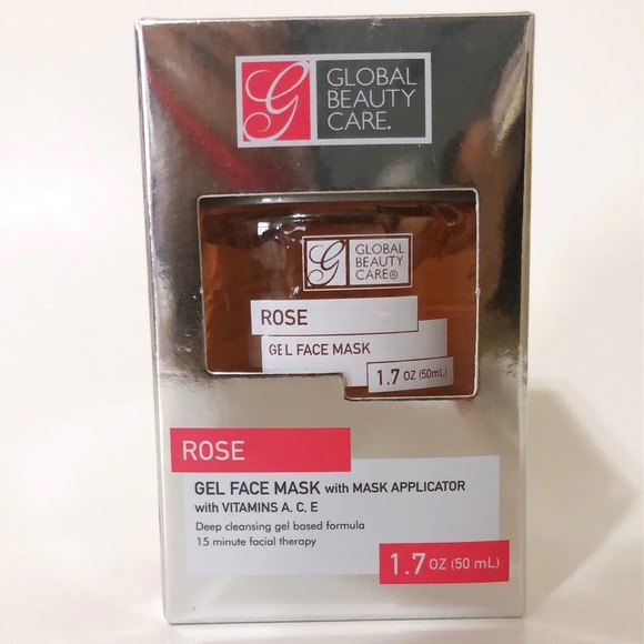 Global Beauty Care Rose Gel Face Mask with Mask Applicator - Picture 2 of 3